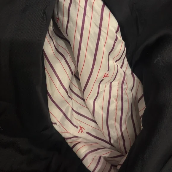 ISAIA San Gennaro Men's Black Wool Coat EU 50 Made in Italy - Picture 10 of 15